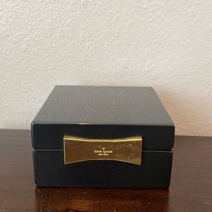 Black Kate spade lacquer jewelry box